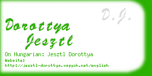 dorottya jesztl business card